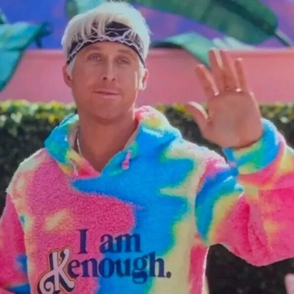 Barbie Mattel Creations The Movie Official Ken “I Am Kenough” Unisex Hoodie XXL